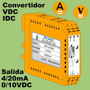 03a- Convertidor Tensión - Intensidad DC (salida 0-10V, 4-20mA)